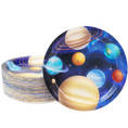 Load image into Gallery viewer, Galaxy Space Theme Party 9 Inch Paper Plates Set