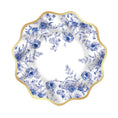 Load image into Gallery viewer, Blue Floral Flower 10.5 Inch Paper Plates