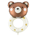 Load image into Gallery viewer, Teddy Rattle Baby Shower Large Foil Balloon
