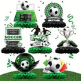 Load image into Gallery viewer, Football Theme Honeycomb Paper Ornaments Set