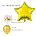 Load image into Gallery viewer, Happy Birthday Balloons Banner Set (Gold)