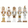 Load image into Gallery viewer, Christmas Wooden Nutcracker 23.5*14.5*4.5
