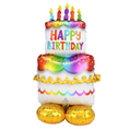Load image into Gallery viewer, Happy Birthday Cake Balloon
