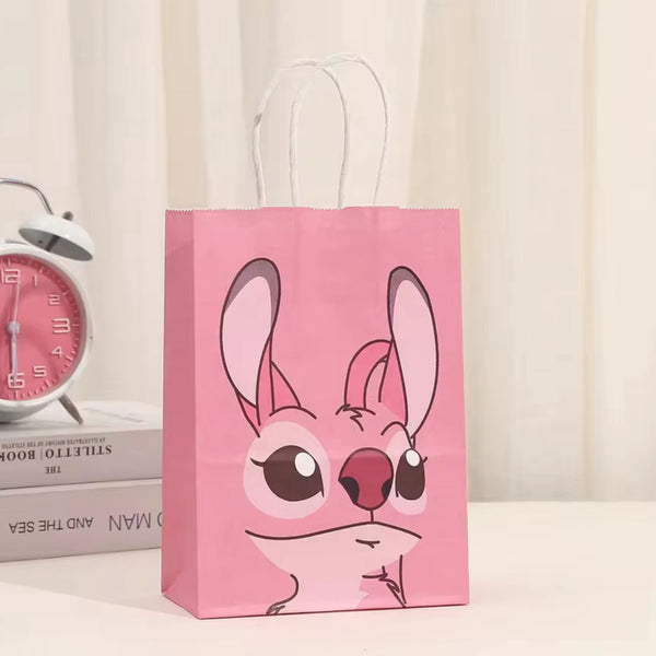Stitch Favor Blue or Pink Bag 21*15*8cm (Pink)