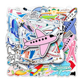 Load image into Gallery viewer, Airplane Theme Vinyl Stickers Set