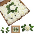 Load image into Gallery viewer, Artificial White Roses Bouquets Box Set