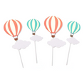 Load image into Gallery viewer, Hot Air Balloon Cake Toppers Set
