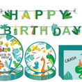 Load image into Gallery viewer, Dino Theme Birthday Party Tableware Set