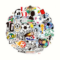 Load image into Gallery viewer, Assorted Cartoon Football Stickers Collection
