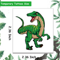 Load image into Gallery viewer, Cool Dinosaur Theme Party Tattoo Set