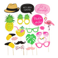 Load image into Gallery viewer, Flamingo Theme Party Photo Booth Props Set
