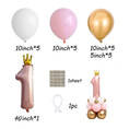 Load image into Gallery viewer, 1st Birthday Pink Number Balloons Decoration Set