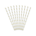 Load image into Gallery viewer, Golden Shimmer Paper Straws Set