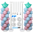 Load image into Gallery viewer, Balloon Column Kit Set of 2 Metal Adjustable Balloon Stand (Balloons excluded)