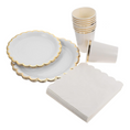 Load image into Gallery viewer, White Party Tableware Set