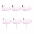 Load image into Gallery viewer, Swan Cupcake Toppers Set