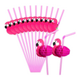 Load image into Gallery viewer, Flamingo Cocktail Drinking Plastic Straw