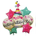 Load image into Gallery viewer, Birthday Hat Balloon Set