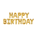 Load image into Gallery viewer, Gold Happy Birthday Foil Balloon Banner