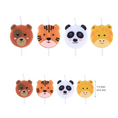 Load image into Gallery viewer, Cute Animal Birthday Candles Set