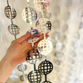 Load image into Gallery viewer, Shiny Silver Disco Ball Foil Curtain