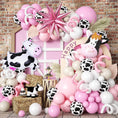 Load image into Gallery viewer, Pink White Cow Balloon Arch Decorations