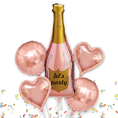 Load image into Gallery viewer, Let's Party Bottle Shape Foil Balloon Sets