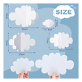 Load image into Gallery viewer, White 3D Clouds Decorations Paper