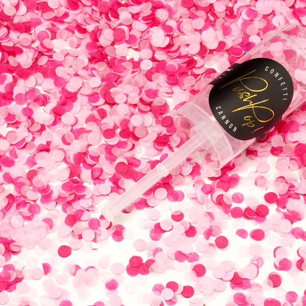 Pink Confetti Push Pop