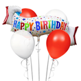 Load image into Gallery viewer, Happy Birthday Banner Balloon Decorations Set