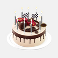 Load image into Gallery viewer, Racing Car Themed Birthday Candles