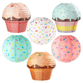 Load image into Gallery viewer, Candy Land Theme Hanging Paper Decorations Set