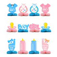Load image into Gallery viewer, Baby Gender Reveal Honeycomb Table Centerpieces Set