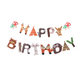 Load image into Gallery viewer, Woodland Animal Birthday Banner