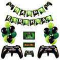 Load image into Gallery viewer, Happy Birthday Gaming Garland & Balloons Set