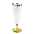 Load image into Gallery viewer, Gold Rim Transparent Plastic Cup Sets