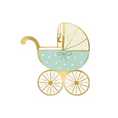 Load image into Gallery viewer, Tiffany Blue Baby Stroller Napkins