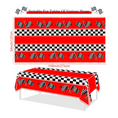 Load image into Gallery viewer, Checkered Race Car Tablecloth
