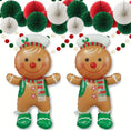 Load image into Gallery viewer, Christmas Gingerbread man Foil Balloon 155*81CM