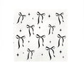 Load image into Gallery viewer, Black and White Bow Happy Birthday Paper Napkins