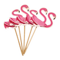 Load image into Gallery viewer, Flamingo Theme Party Cupcake Toppers Set