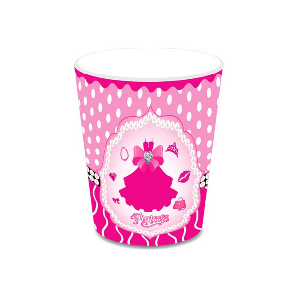Hot Pink Girl Party Paper Cups Set