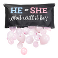 Load image into Gallery viewer, He or She Gender Reveal Balloon Drop Bag Set