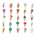 Load image into Gallery viewer, Trendy Waterproof Ice Cream Vinyl Stickers Set