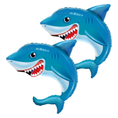 Load image into Gallery viewer, Happy Blue Shark Jumbo Foil Party Balloon