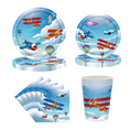 Load image into Gallery viewer, Airplane Theme Party Tableware Set