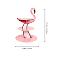Load image into Gallery viewer, 3-Tier Flamingo Theme Party Cake Stand