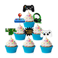 Load image into Gallery viewer, Game On Theme Party Cup Cake Toppers Set