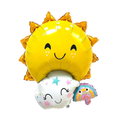 Load image into Gallery viewer, Sun and Cloud Foil Balloon