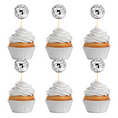 Load image into Gallery viewer, Disco Ball Theme Party Cake Toppers Set